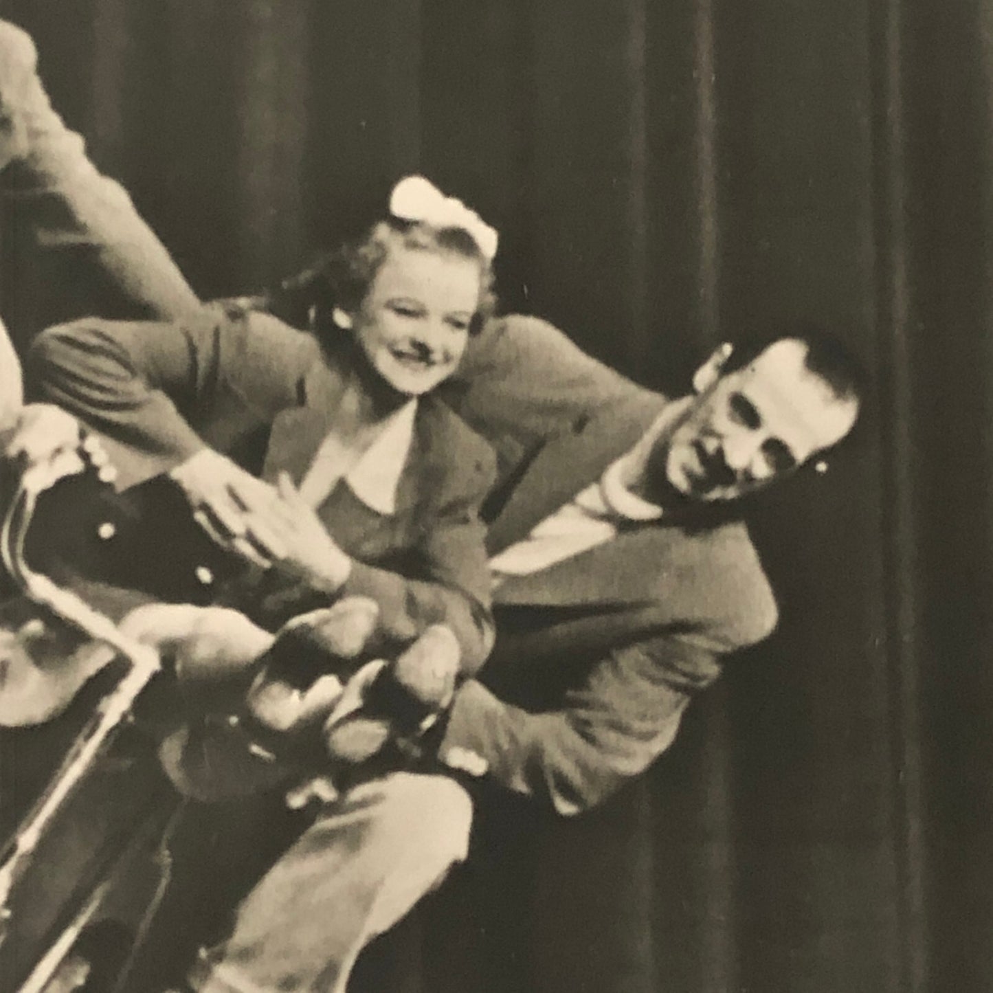 Circus Bicycle Balancing Acrobatic Act Stunt Three Saytons Photo Photograph