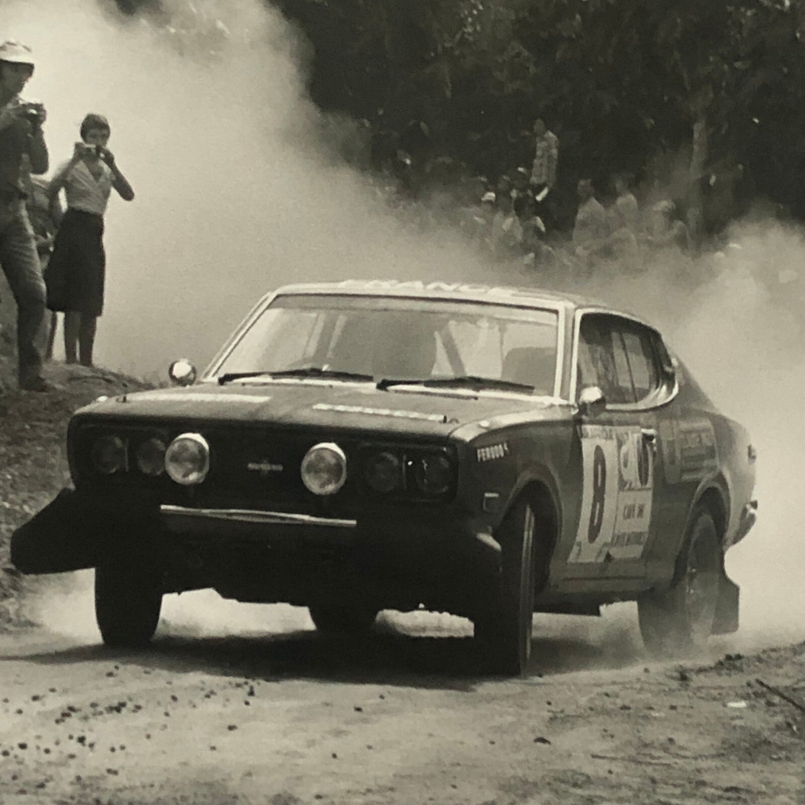 Vintage Rally Racing Photo Photograph 1974 Rallye du Bandama Car