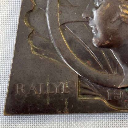 1930 Shell Rallye Badge Emblem Europe Nice Liege Signed Eugene J De Bremaecker