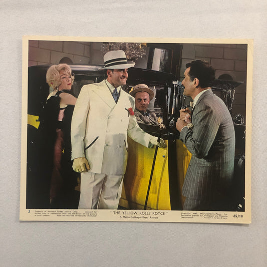 The Yellow Rolls Royce Movie Film Lobby Card Advertising 1965