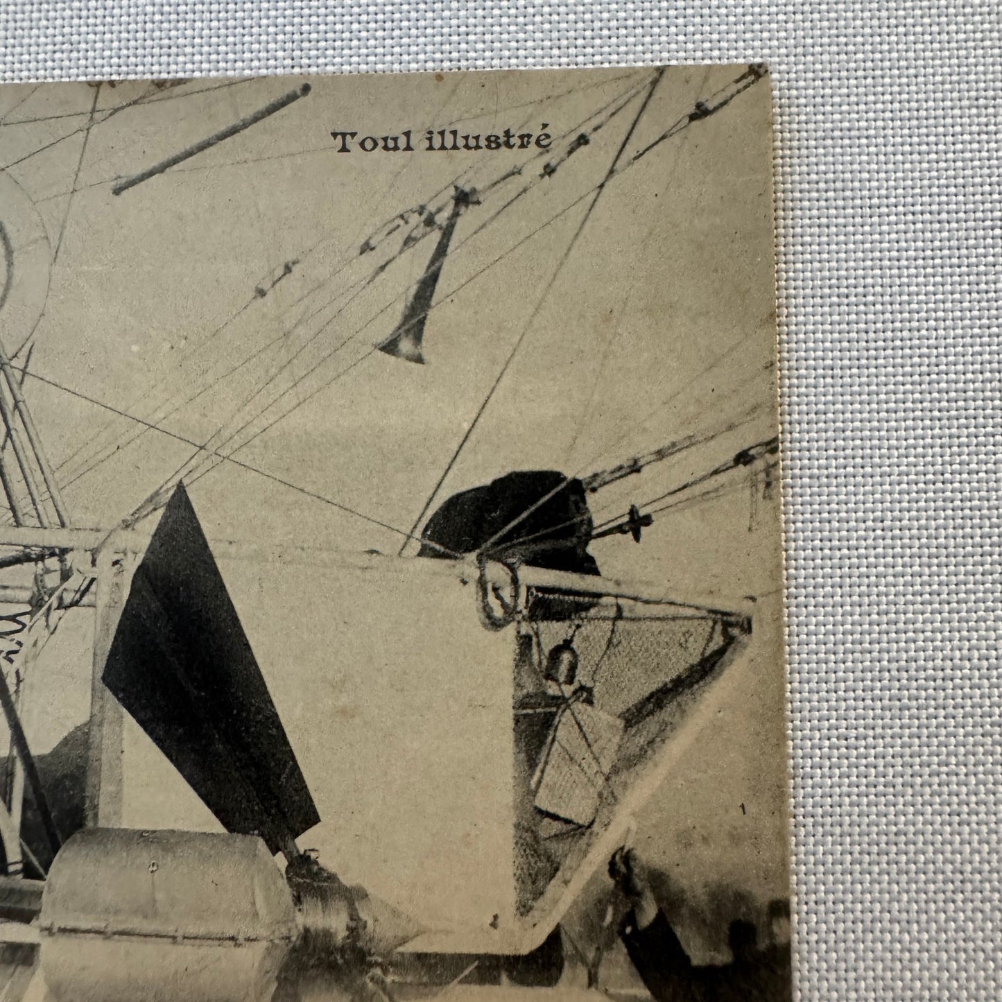 Vintage Zeppelin Airship Dirigible Postcard Post Card French Le Lebaudy