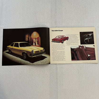 1975 Pontiac Astre Car Sales Brochure Catalog SJ Safari Wagon Hatchback Coupe