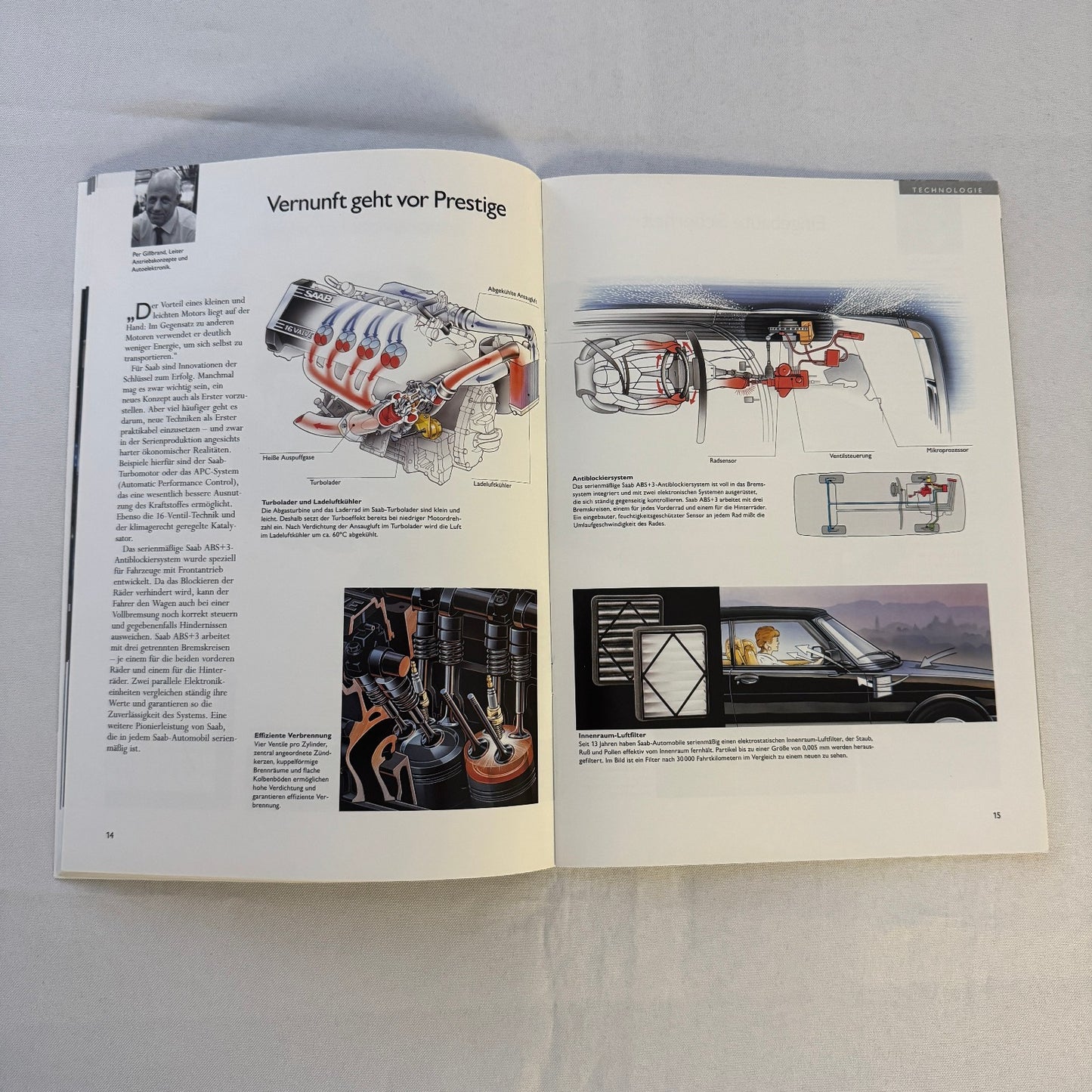 1992 Saab 900 Car Sales Brochure Catalog Saab 900 Cabriolet Turbo 16S GERMAN