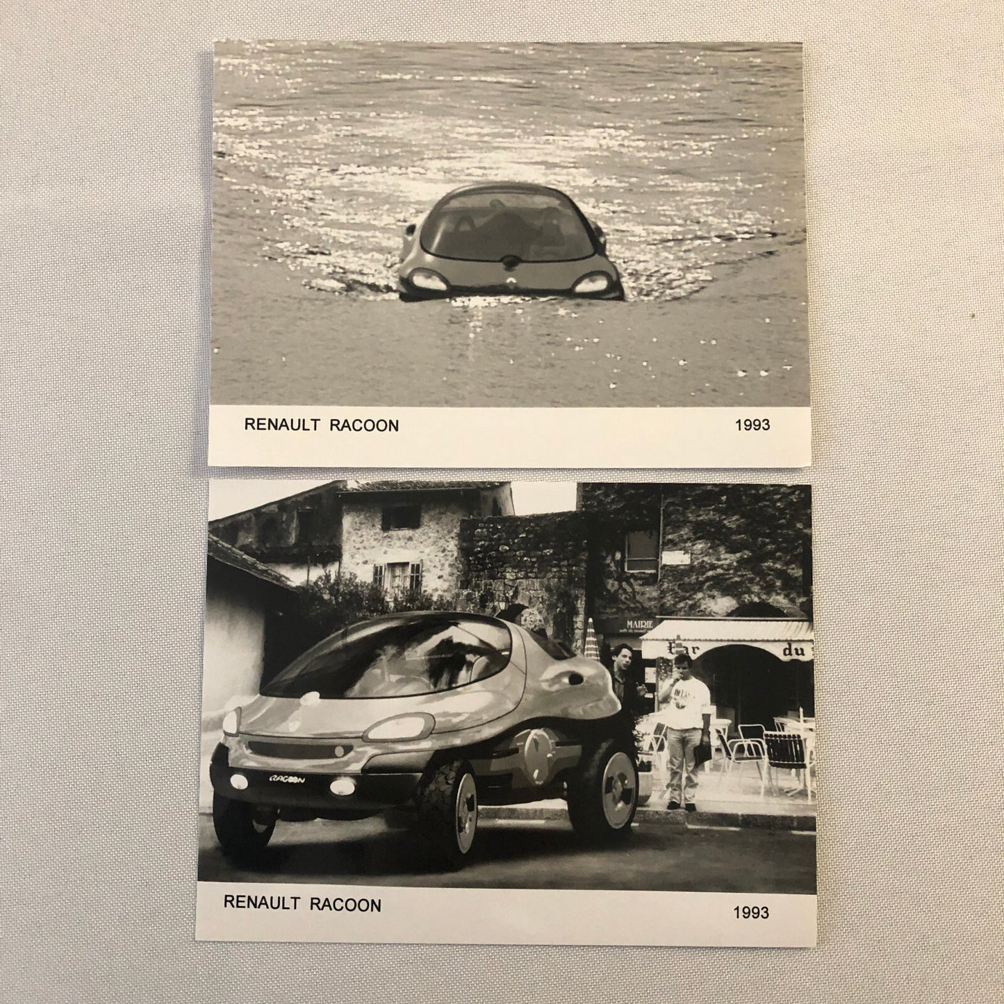 1993 Renault Racoon Concept Car Photo Photograph Lot of 2