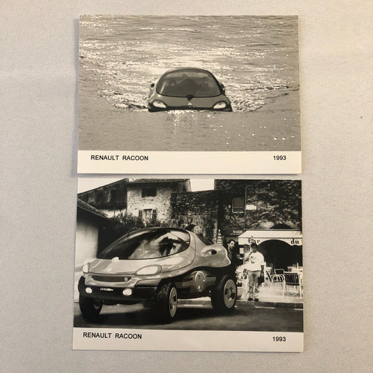1993 Renault Racoon Concept Car Photo Photograph Lot of 2