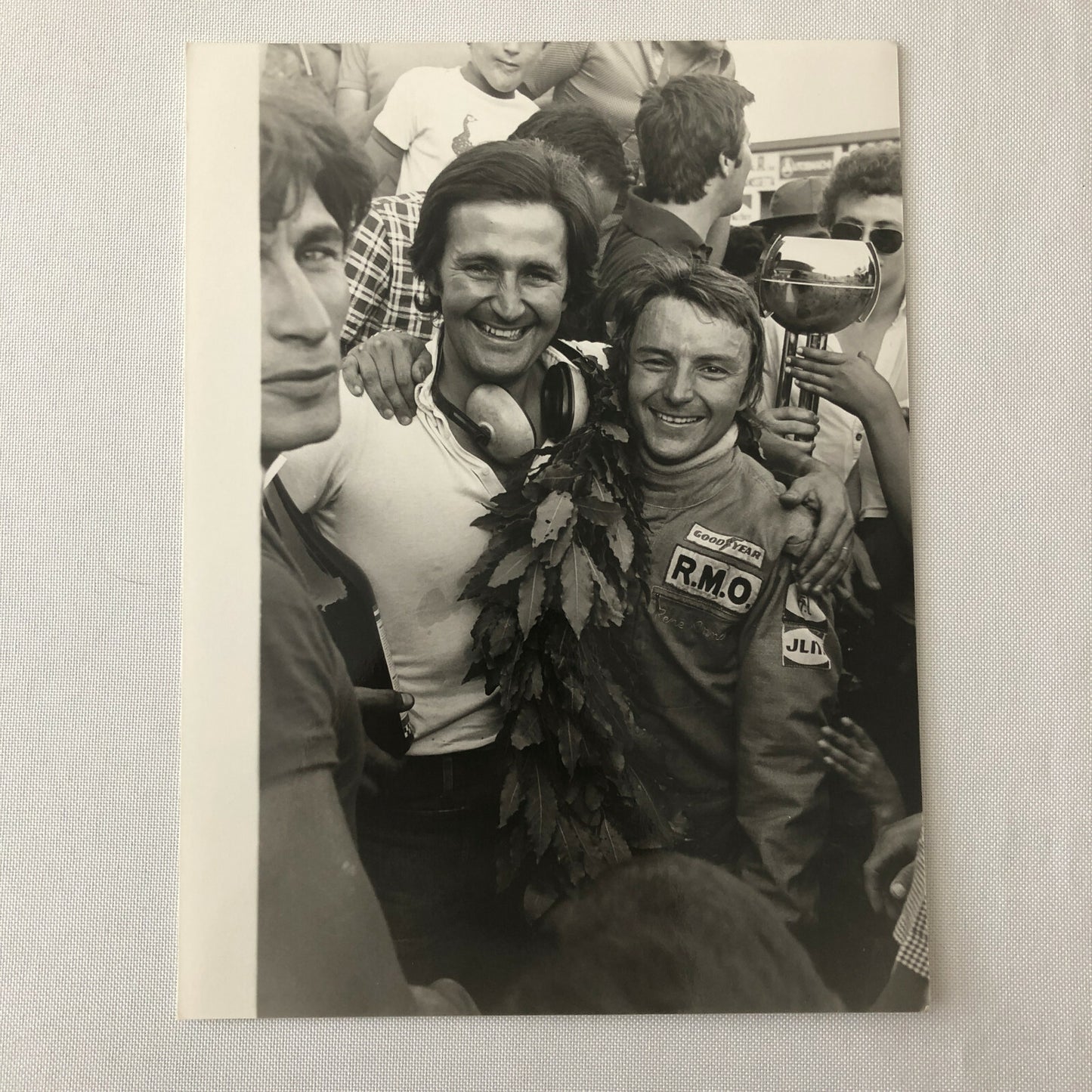 Vintage 1976 Formula 2 F2 Pergusa Grand Prix Racing Photo Photograph Rene Arnoux