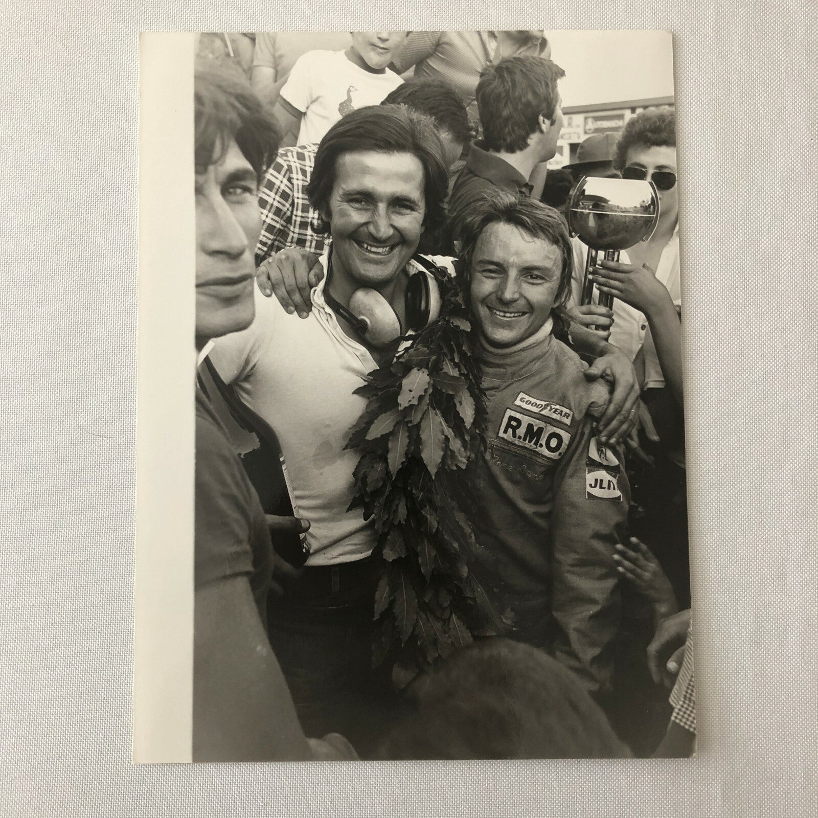 Vintage 1976 Formula 2 F2 Pergusa Grand Prix Racing Photo Photograph Rene Arnoux