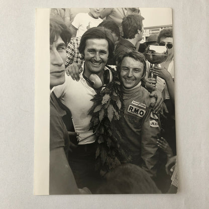 Vintage 1976 Formula 2 F2 Pergusa Grand Prix Racing Photo Photograph Rene Arnoux