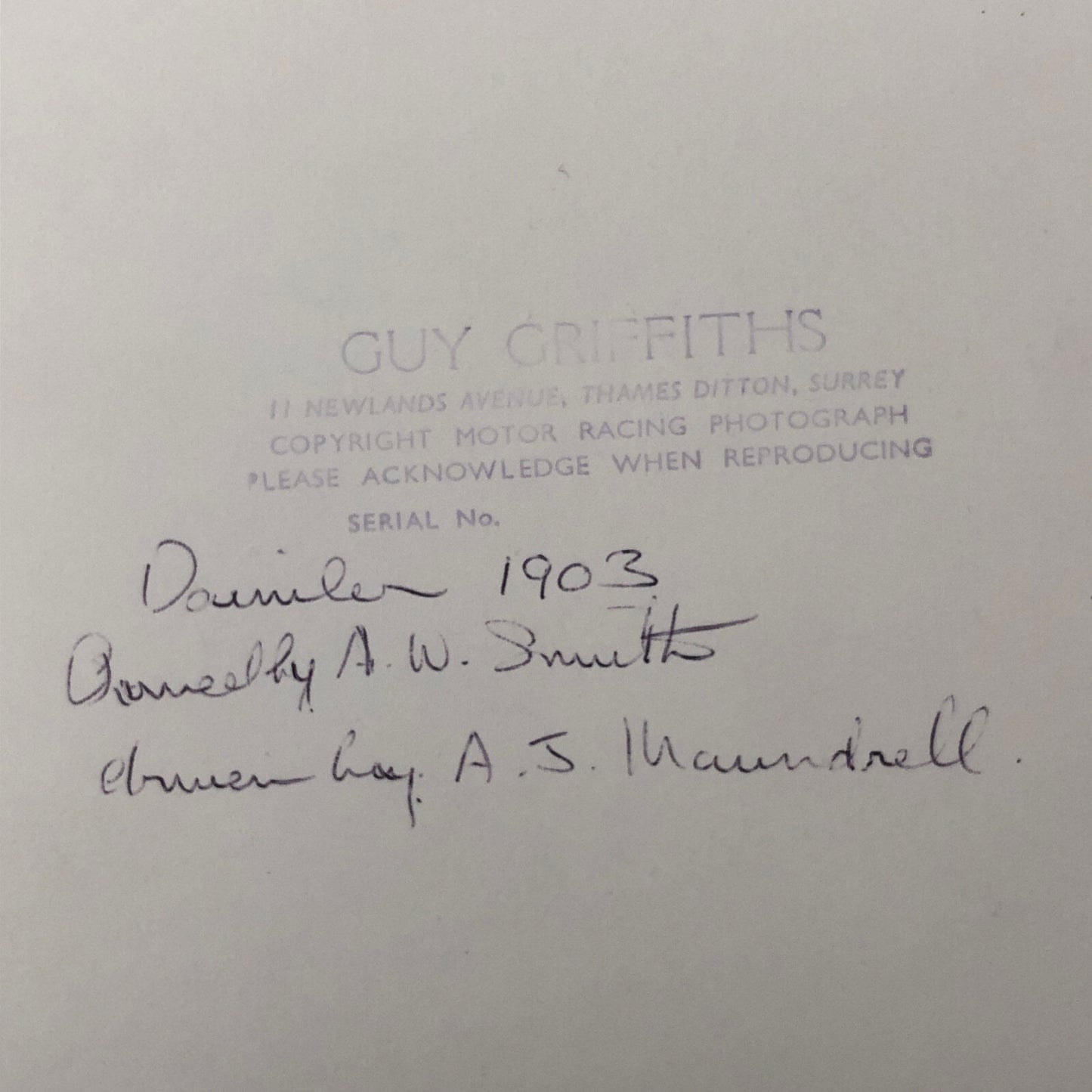 1903 Daimler at Antique Car Rally Photo Photograph Print Guy Griffiths 