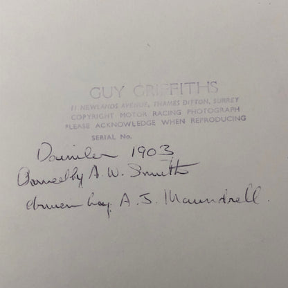 1903 Daimler at Antique Car Rally Photo Photograph Print Guy Griffiths 