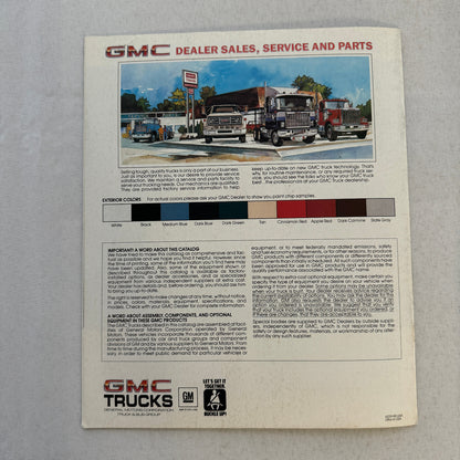 GMC Brigadier Truck Sales Brochure Catalog Advertising Vintage