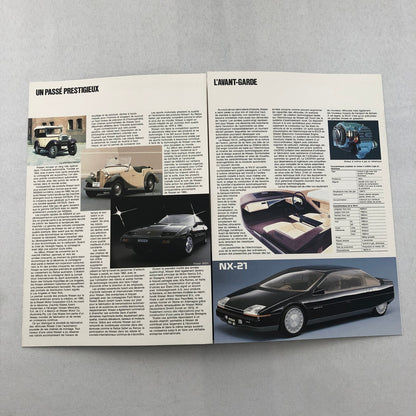 Nissan Car Sales Brohcure Catalog 300ZX 300 ZX Laurel FRENCH Text European