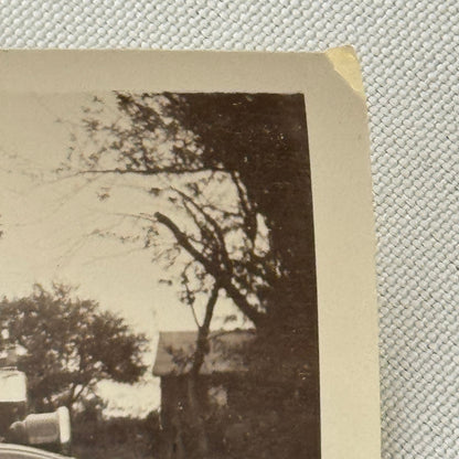 Vintage Automobile Photo Photograph Print Snapshot Early Car People Child