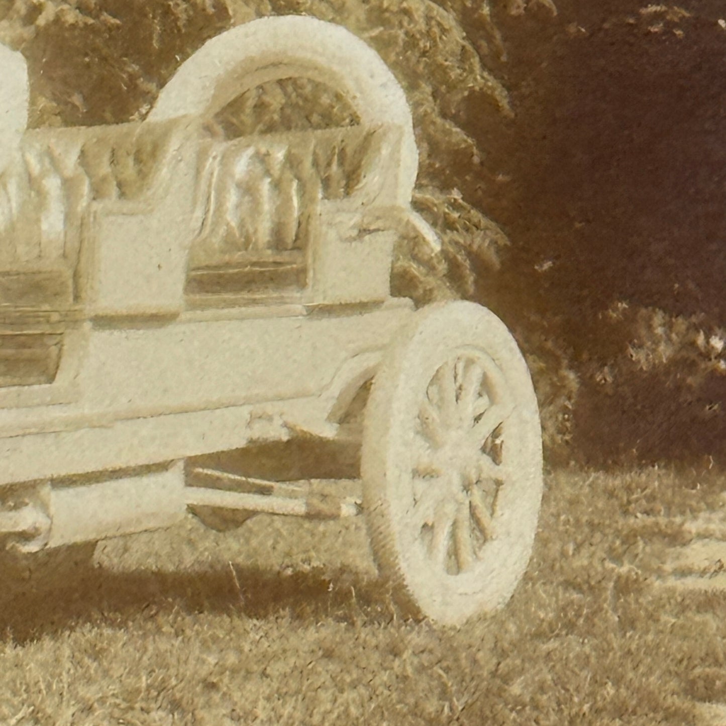 Antique Car Automobile Italian Real Photo Postcard RPPC Photograph