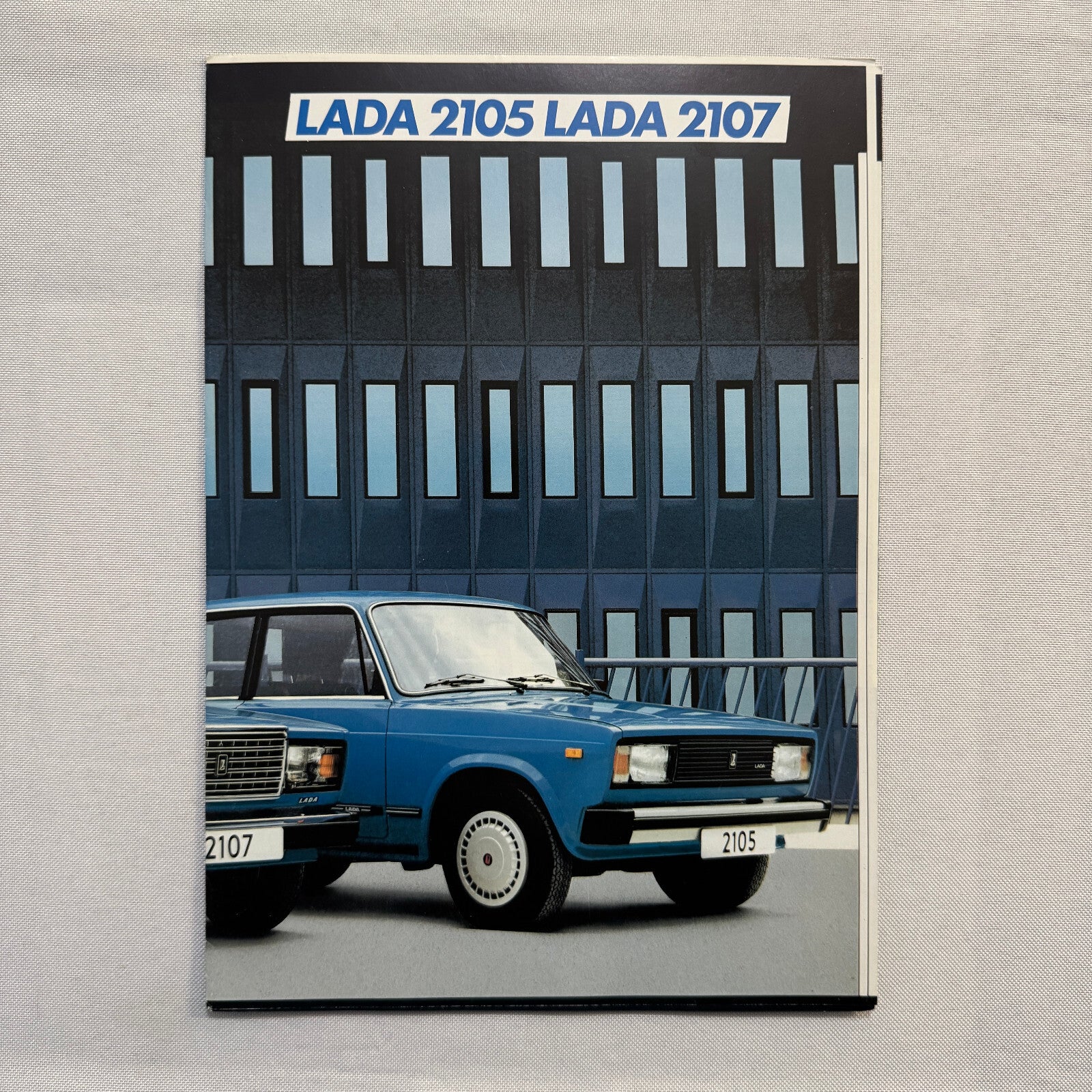 Lada 2105 and 2107 Car Sales Brochure Catalog Advertising German Text European