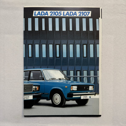 Lada 2105 and 2107 Car Sales Brochure Catalog Advertising German Text European
