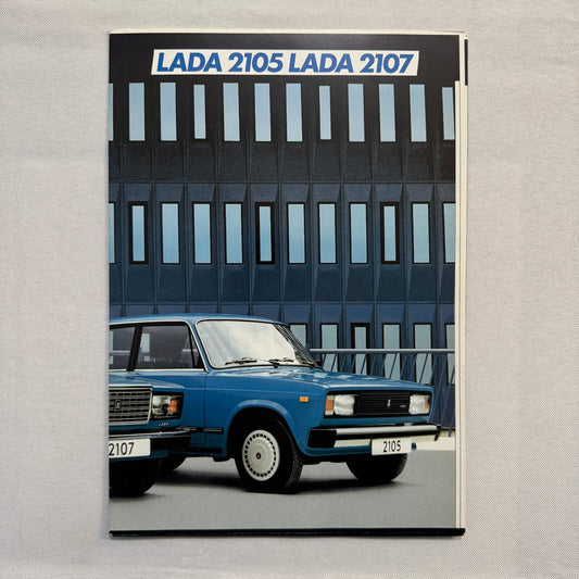 Lada 2105 and 2107 Car Sales Brochure Catalog Advertising German Text European