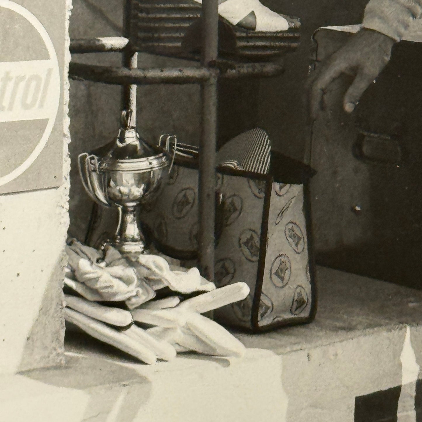 Vintage Racing Photo 1972 Italian Grand Prix Race Ronnie Peterson Wife Fran