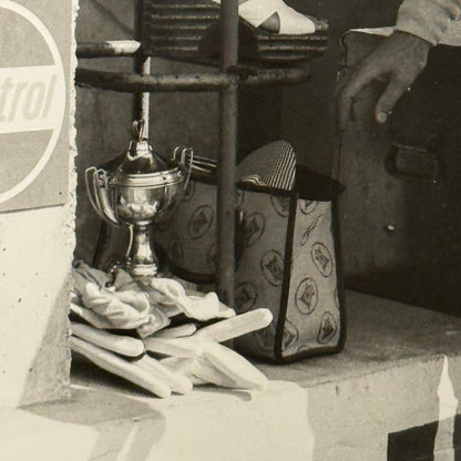 Vintage Racing Photo 1972 Italian Grand Prix Race Ronnie Peterson Wife Fran