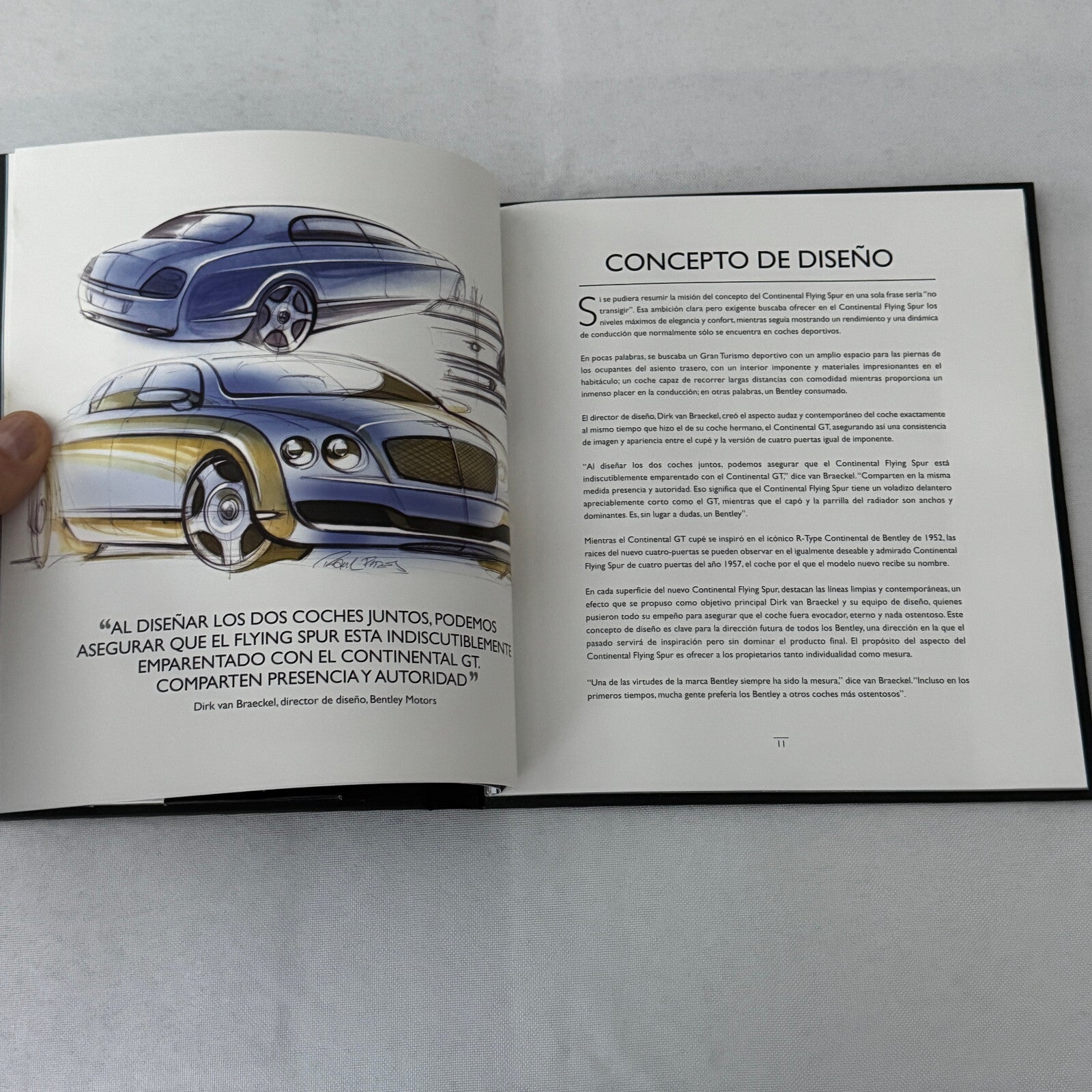 Bentley Continental Flying Spur Car Press Kit Brochure Book with CD SPANISH