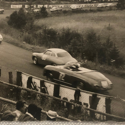 Vintage Porsche Racing Photo Postcard Post Card Photograph Nurburgring