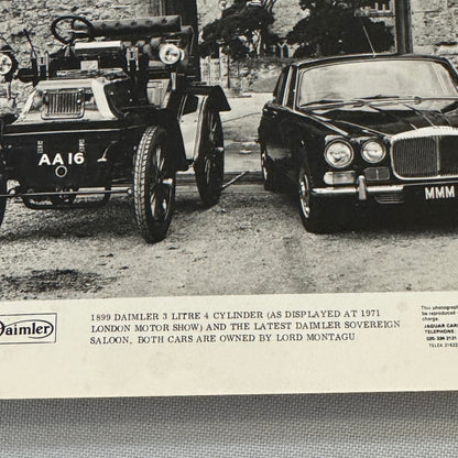 Daimler Sovereign Car Factory Press Photo Photograph Jaguar 1971 1972