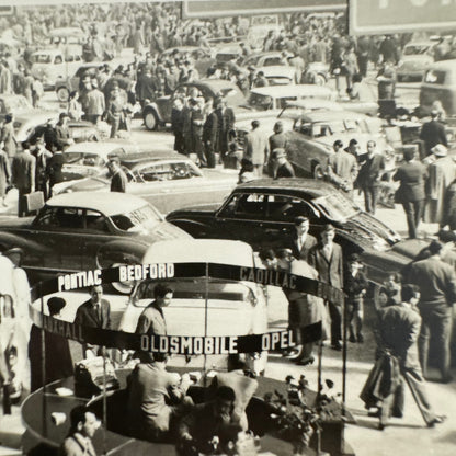 Vintage Auto Show Exhibit Photograph Print Cars General Motors Cadillac