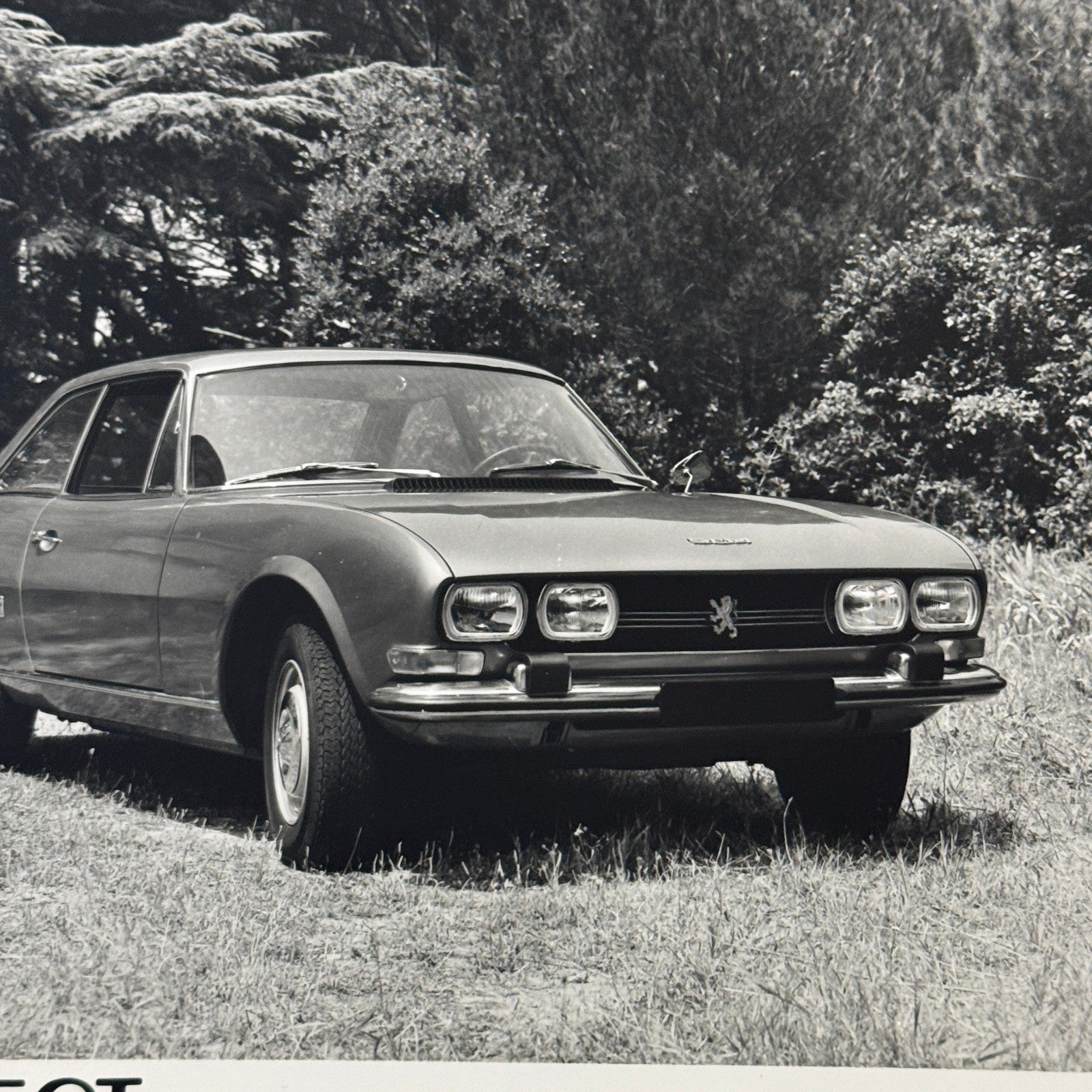 1970 Peugeot 504 Coupe Factory Press Photo Photograph Vintage