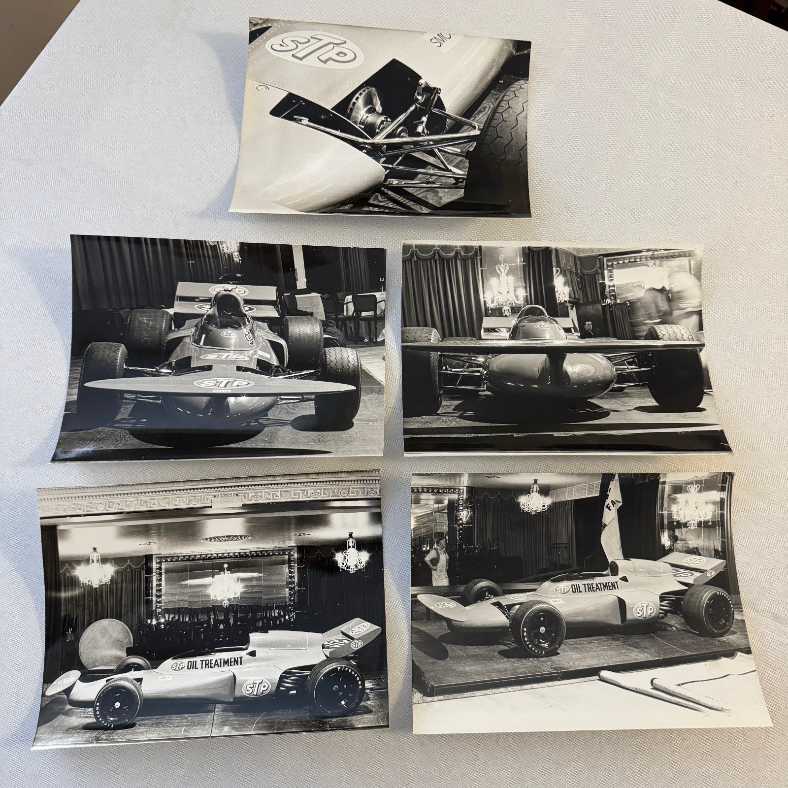 Vintage STP Racing Car Photo Photograph Print Ballroom Display Lot 5x