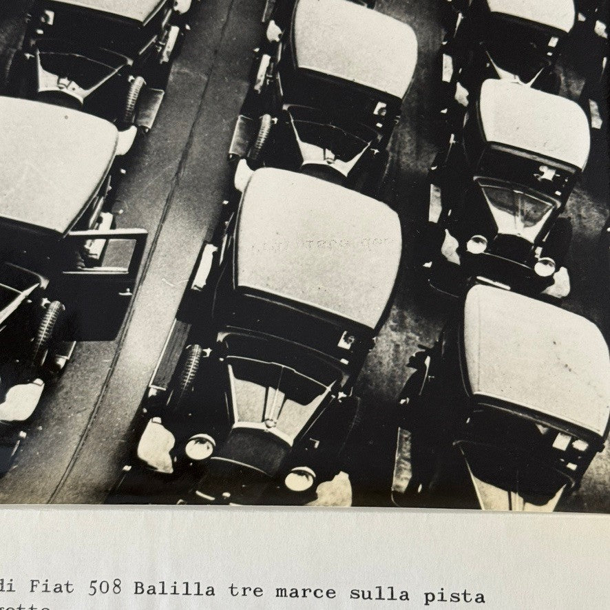 Vintage Fiat 508 Balilla Factory Assembly Line Photo Photograph Print 1932