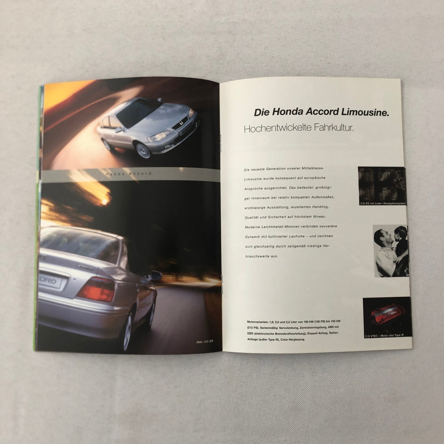 Honda Sales Brochure Catalog NSX S2000 Integra Type R Prelude Civic + GERMAN
