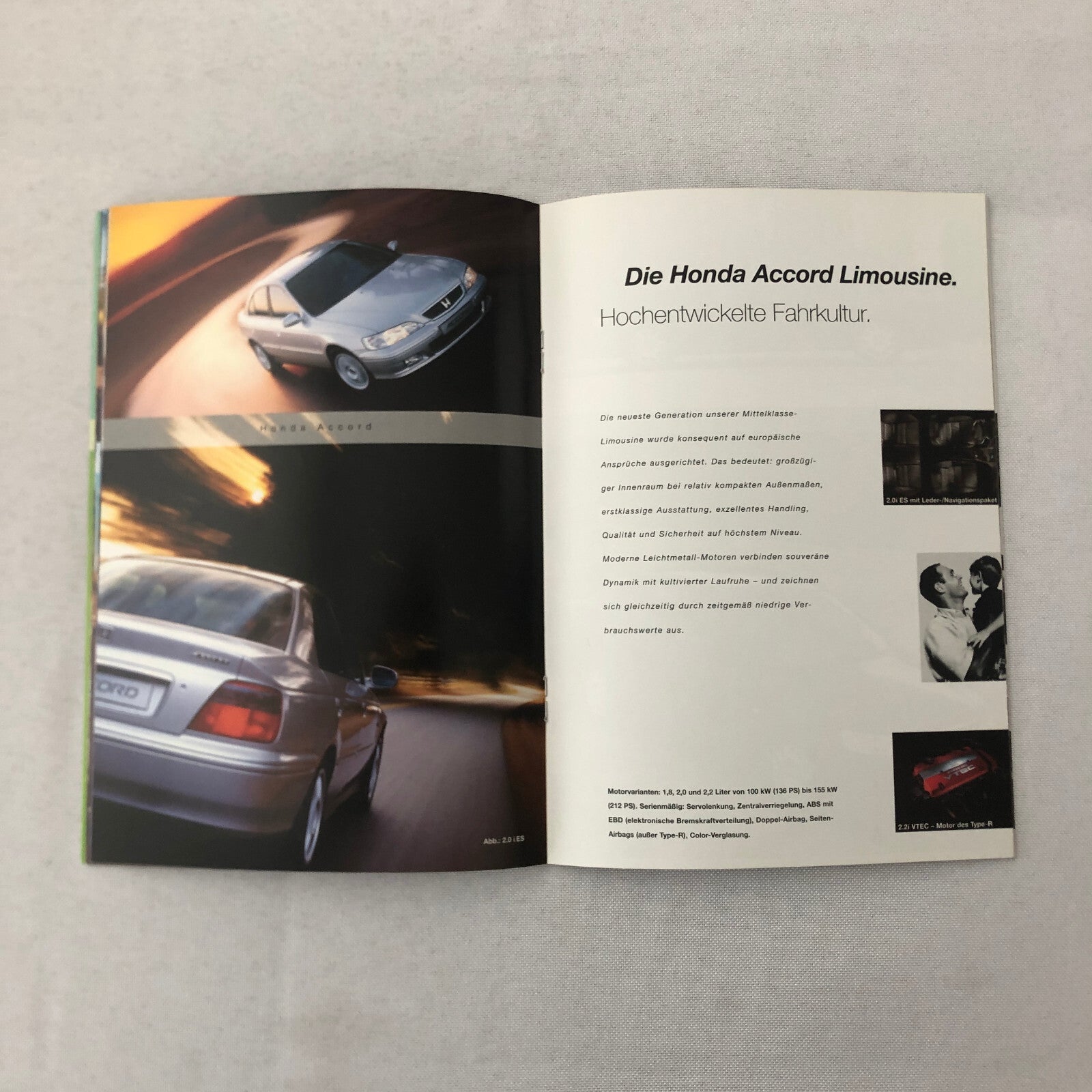 Honda Sales Brochure Catalog NSX S2000 Integra Type R Prelude Civic + GERMAN