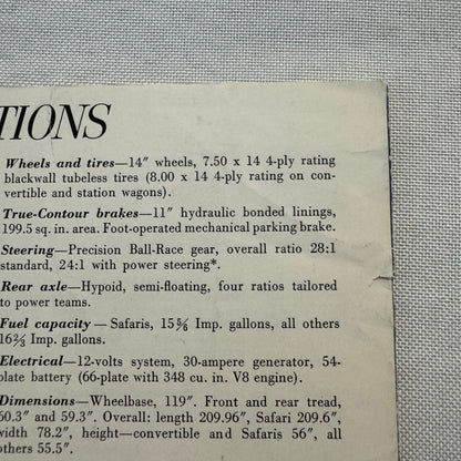 1961 Pontiac Sales Brochure Parisienne Laurentian Strato Chief Canadian Catalog