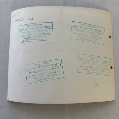 Vintage Pennsylvania Railroad Photo Contact Sheet Photograph Al Paul Lefton PRR