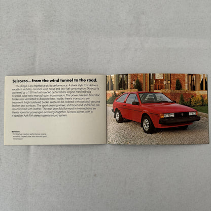 Volkswagen VW Car Sales Brochure Catalog Rabbit GTI Scirocco Vanagon Camper +
