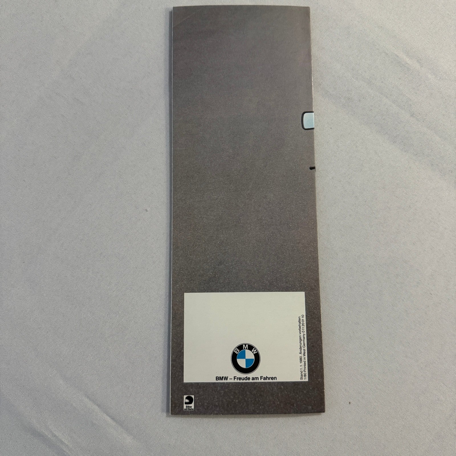 1980 BMW Motorcycle Price and Options Brochure Catalog R65 R100 R80 R45 GERMAN