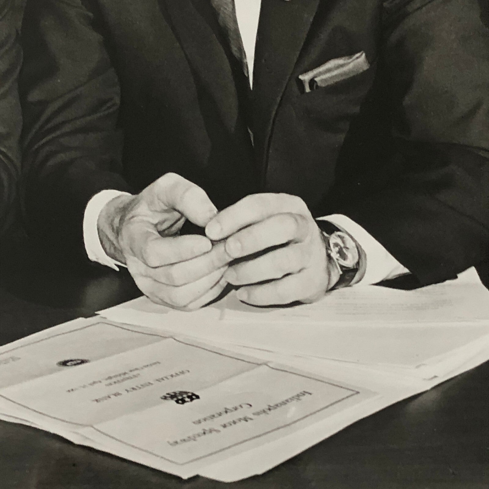 Indianapolis Indy 500 Racing Photo Photograph Colin Chapman STP President 1969