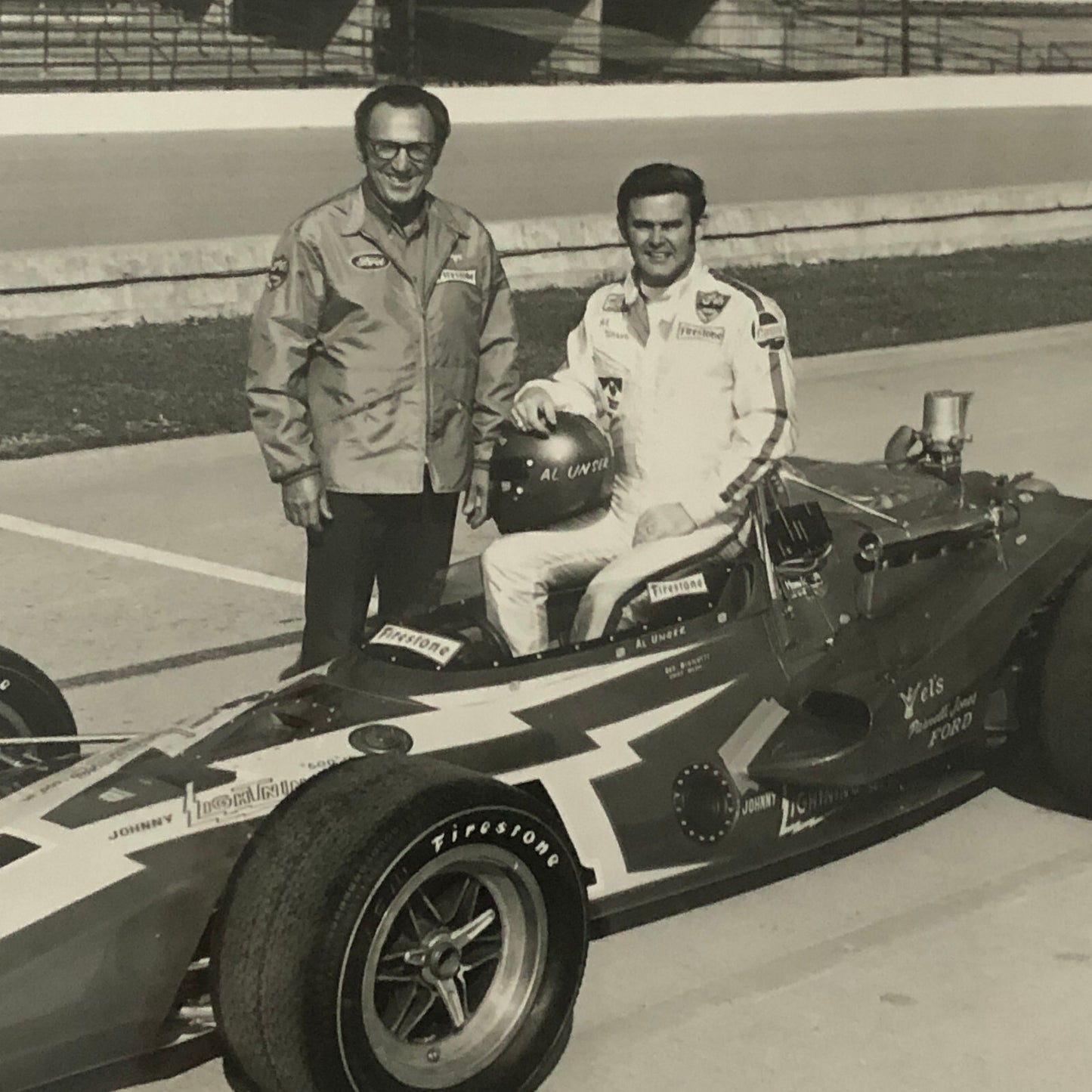 Indianapolis Indy 500 Racing Car Photo Photograph Al Unser Parnelli Jones +