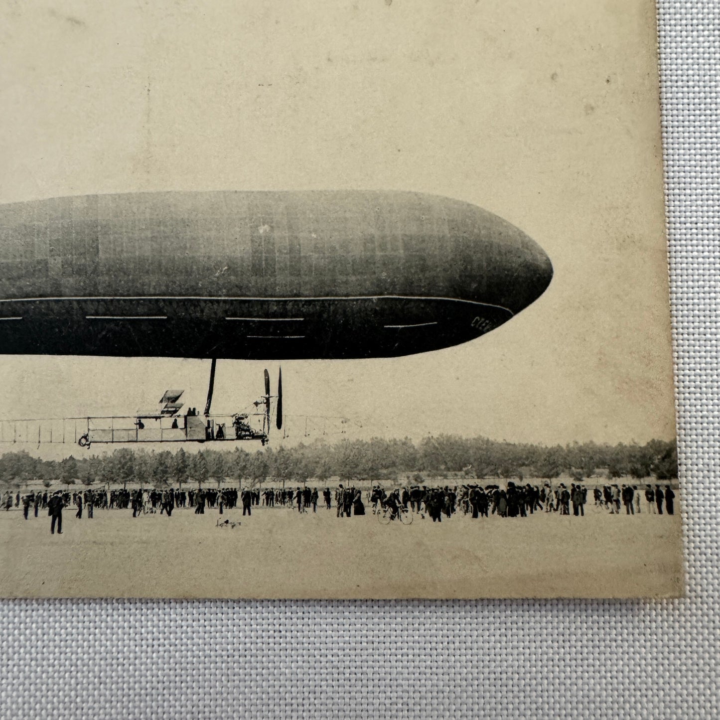 Vintage Zeppelin Airship Dirigible Postcard Post Card French Le Clement Bayard