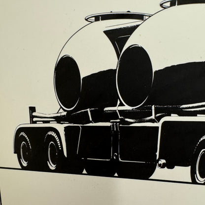 Berliet Truck Illustration Art Drawing Hand Drawn Robert Preis Vintage