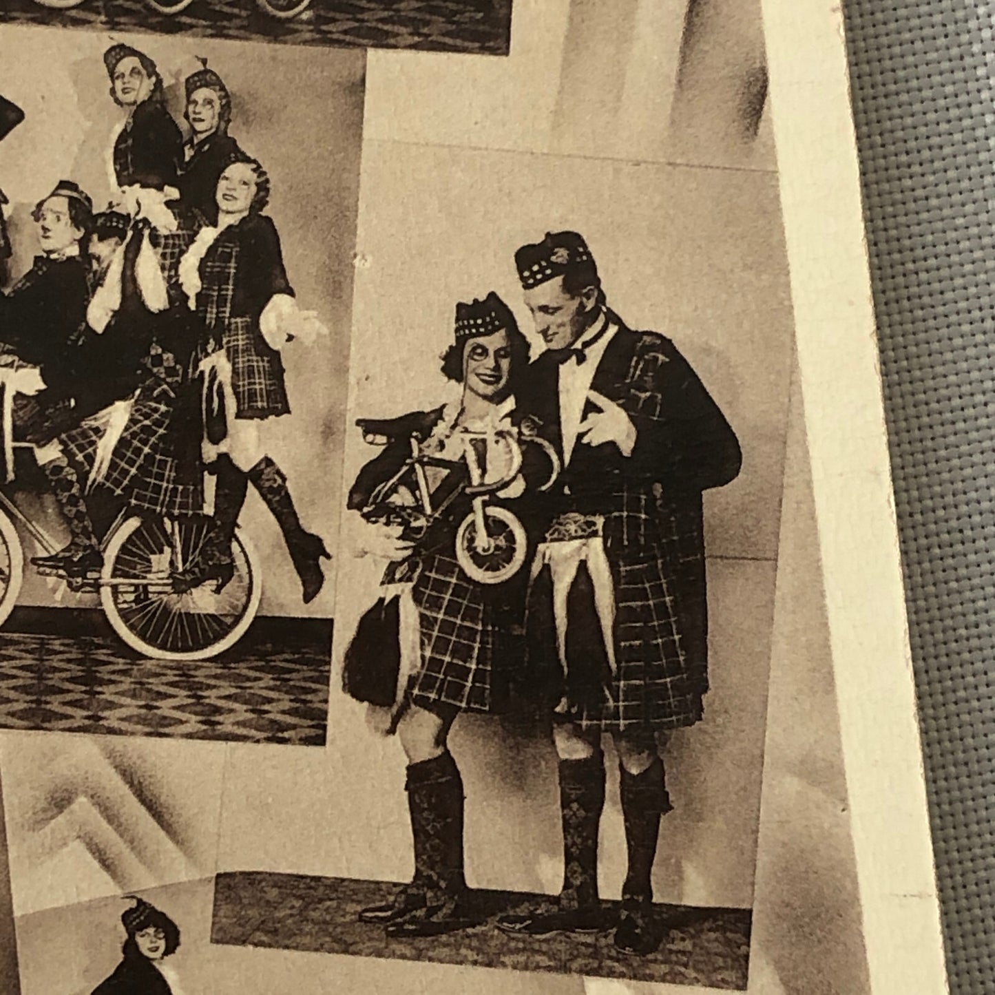 Circus Performer Bicycle Act Group Troupe Postcard Post Card Aldemira Zacchini