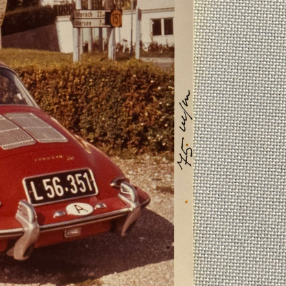 Vintage Photo Photograph Snapshot Porsche 356 Car Man