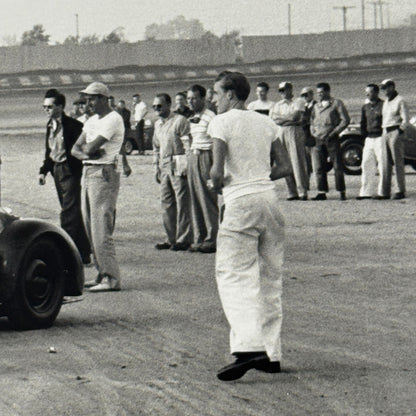 Vintage Racing Photo Photograph Allard Jaguar Car Drivers Modern Print