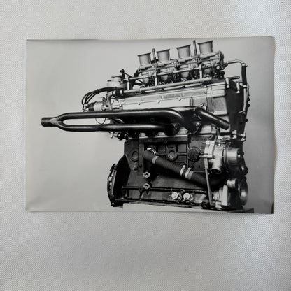 Vintage Car Engine Photo Photograph Print Racing Motor