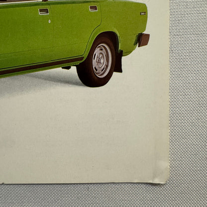 Lada Nova 1200 Car Sales Brochure Catalog Advertising Vintage German Text