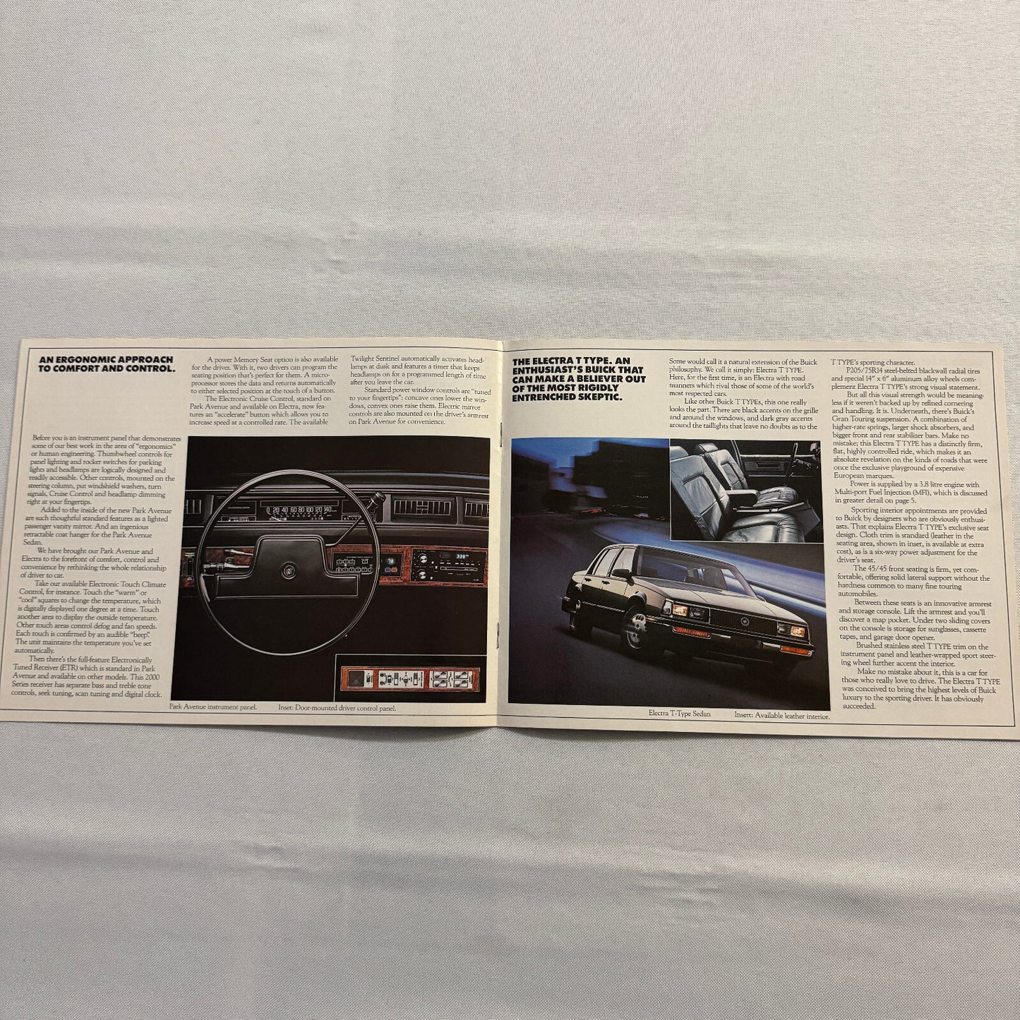 1985 Buick Electra Car Sales Brochure Catalog Coupe Sedan Vintage