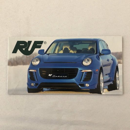 RUF Dakara Porsche Cayenne SUV Sales Brochure Catalog Advertising