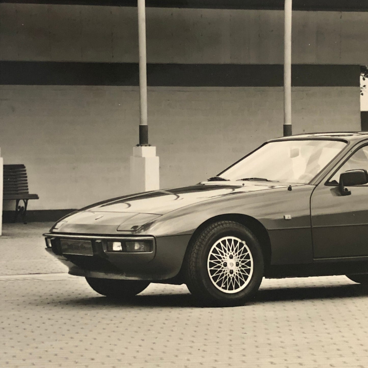 Vintage Porsche 924 Car Photo Photograph Print German