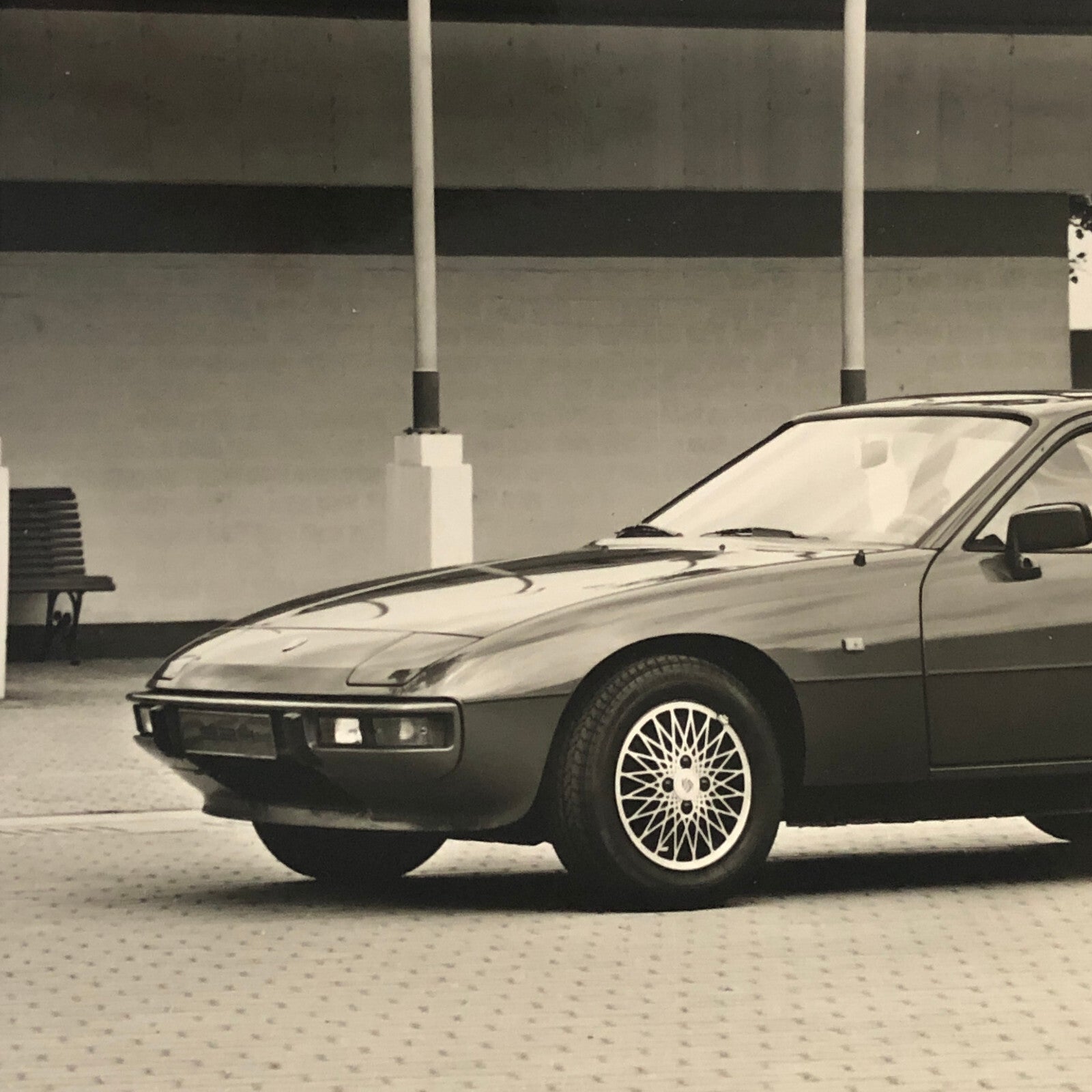 Vintage Porsche 924 Car Photo Photograph Print German
