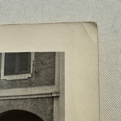 Vintage Wedding Photo Photograph Print European Automobile Car Couple Man Woman